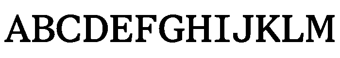 STKBureauSerifSemiMono Medium Font UPPERCASE