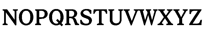 STKBureauSerifSemiMono Medium Font UPPERCASE