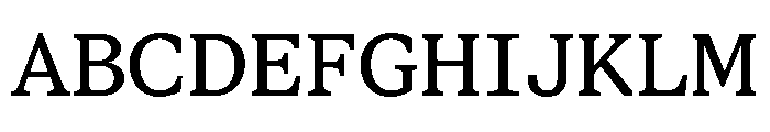STKBureauSerifSemiMono Regular Font UPPERCASE