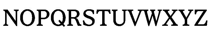 STKBureauSerifSemiMono Regular Font UPPERCASE