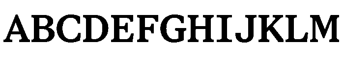 STKBureauSerifSemiMono SemiBold Font UPPERCASE