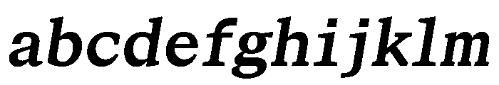 STKBureauSerifSemiMono SemiBoldItalic FONT