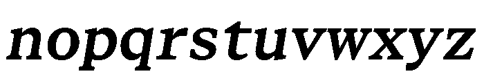 STKBureauSerifSemiMono SemiBoldItalic Font LOWERCASE