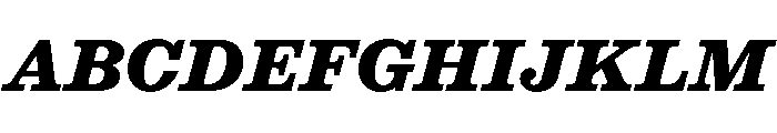 STKEarl BlackItalic Font UPPERCASE