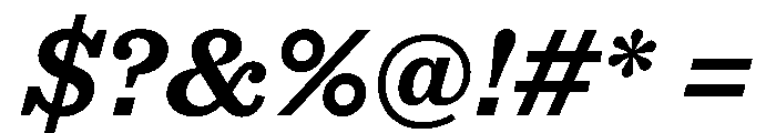 STKEarl BoldItalic Font OTHER CHARS