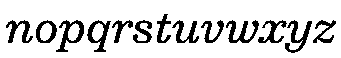 STKEarl Italic Font LOWERCASE