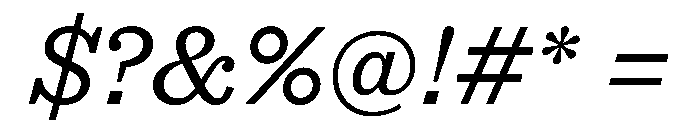 STKEarl LightItalic Font OTHER CHARS