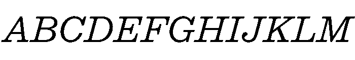 STKEarl LightItalic Font UPPERCASE