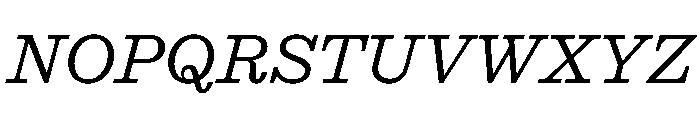 STKEarl LightItalic Font UPPERCASE