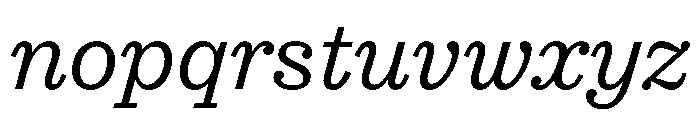 STKEarl LightItalic Font LOWERCASE