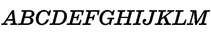 STKEarl MediumItalic Font UPPERCASE