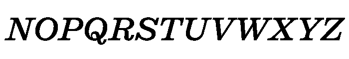 STKEarl MediumItalic Font UPPERCASE