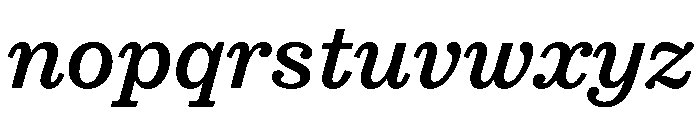 STKEarl MediumItalic Font LOWERCASE