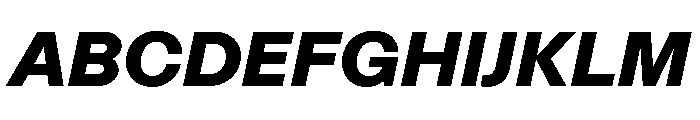 STKMiso BlackItalic Font UPPERCASE