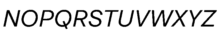 STKMiso LightItalic Font UPPERCASE