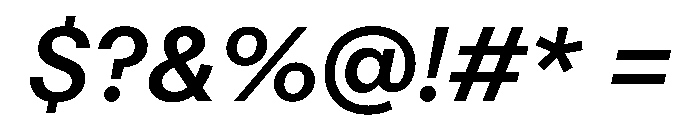 STKMiso MediumItalic Font OTHER CHARS