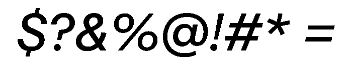 STKMisoComplete Italic Instance Font OTHER CHARS