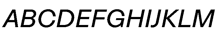 STKMisoComplete Italic Instance Font UPPERCASE