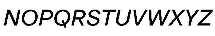 STKMisoComplete Italic Instance Font UPPERCASE