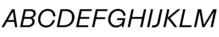 STKMisoComplete LightItalic Instance Font UPPERCASE