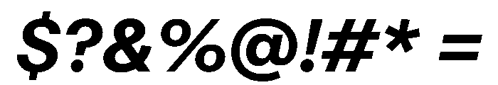 STKMisoComplete SemiBoldItalic Instance Font OTHER CHARS