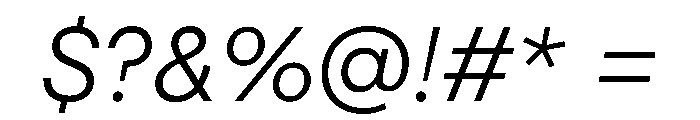 STKMisoComplete ThinItalic Instance Font OTHER CHARS