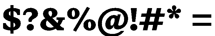 STKSaga Bold Font OTHER CHARS