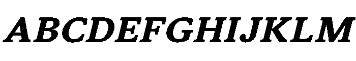 STKSaga BoldItalic Font UPPERCASE