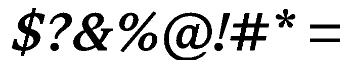 STKSaga BookItalic Instance Font OTHER CHARS
