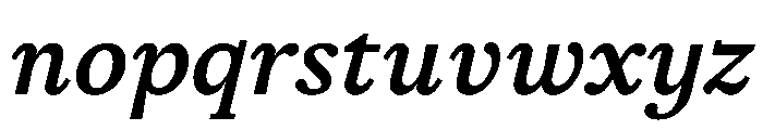 STKSaga BookItalic Font LOWERCASE