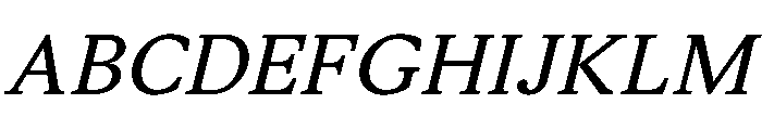 STKSaga Italic Instance Font UPPERCASE