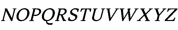 STKSaga Italic Instance Font UPPERCASE