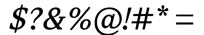 STKSaga Italic Font OTHER CHARS