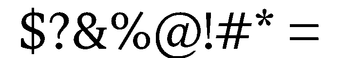 STKSaga Light Instance Font OTHER CHARS