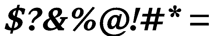 STKSaga MediumItalic Instance Font OTHER CHARS