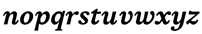 STKSaga MediumItalic Font LOWERCASE