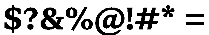 STKSaga SemiBold Font OTHER CHARS