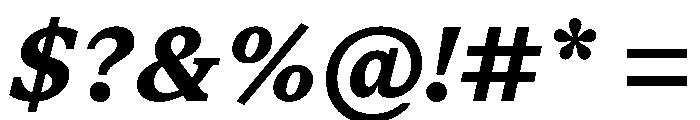 STKSaga SemiBoldItalic Font OTHER CHARS
