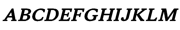 STKSaga SemiBoldItalic Font UPPERCASE