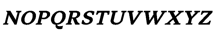 STKSaga SemiBoldItalic Font UPPERCASE