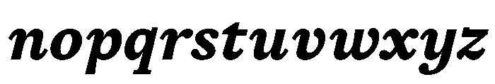 STKSaga SemiBoldItalic Font LOWERCASE