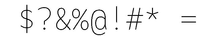 STMonochromic230724 Regular Font OTHER CHARS