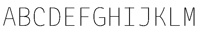 STMonochromic230724 Regular Font UPPERCASE