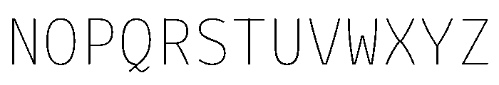 STMonochromic230724 Regular Font UPPERCASE
