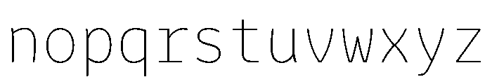 STMonochromic230724 Regular Font LOWERCASE