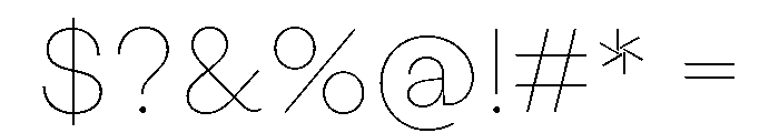 StabilGrotesk 10Hairline Font OTHER CHARS