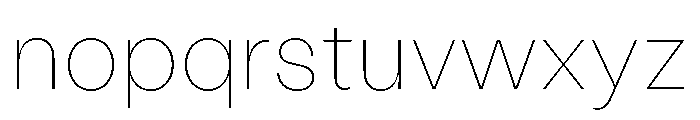 StabilGrotesk 10Hairline Font LOWERCASE