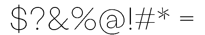StabilGrotesk 20Fine Font OTHER CHARS