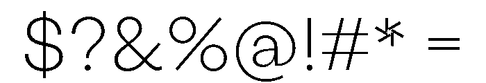 StabilGrotesk 30Thin Font OTHER CHARS