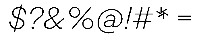 StabilGrotesk 35ThinItalic Font OTHER CHARS